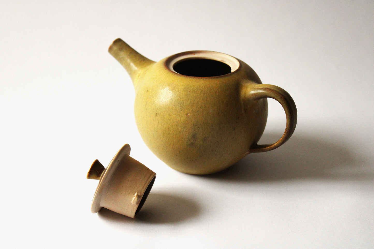 Two cup Teapot in Thrown Gold