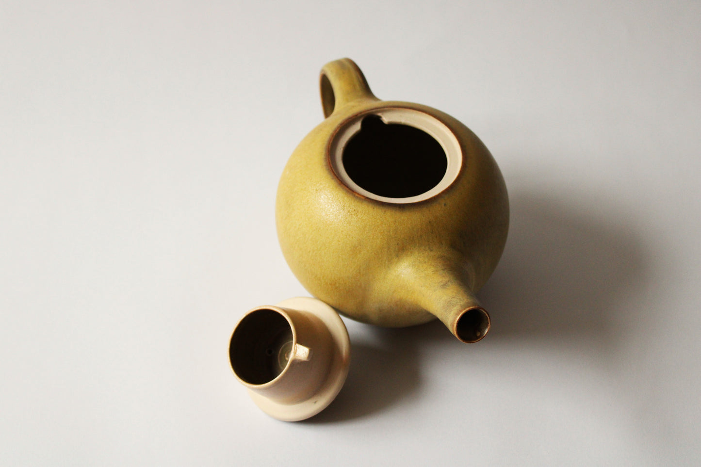Two cup Teapot in Thrown Gold