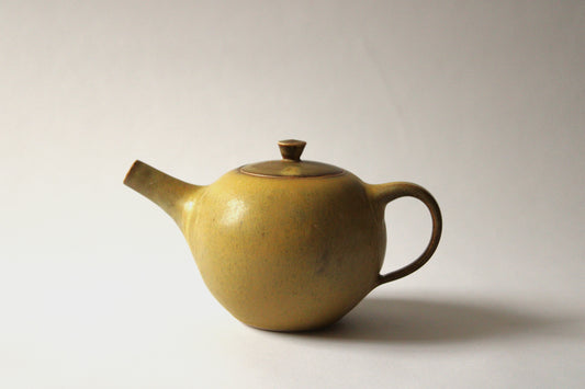 Two cup Teapot in Thrown Gold